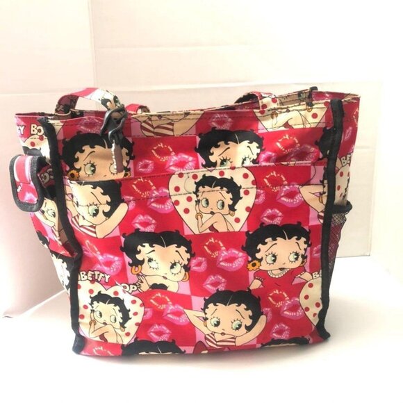Betty Boop Handbags - Betty Boop Bag Red Diaper Bag  Collectable Tote Bag